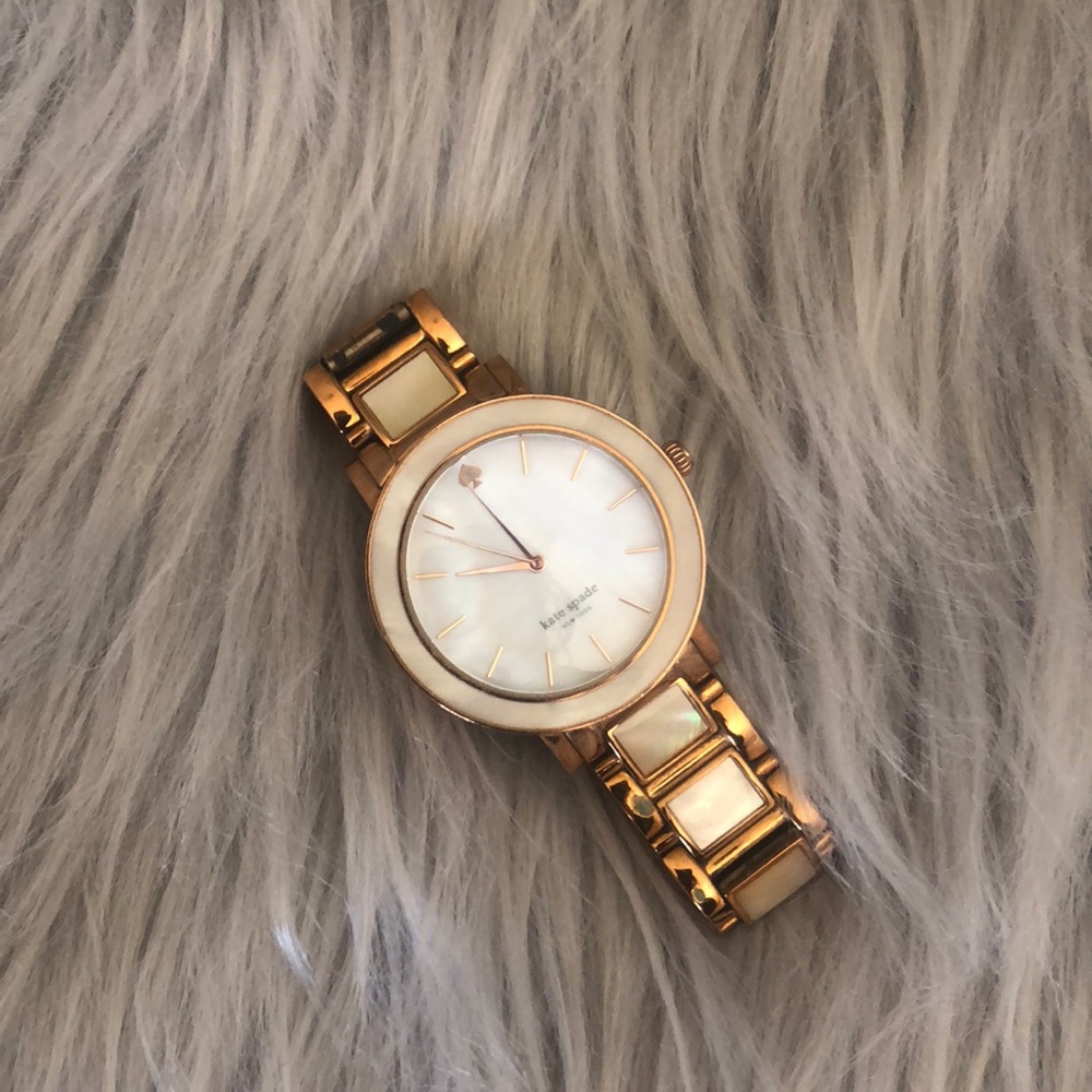 Rose gold, mother of pearl Kate Spade watch